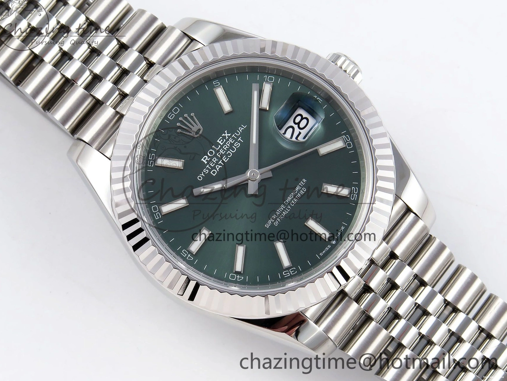 0414 HighPerformance DateJust 41 126334 904L SS VSF 1:1 Best Edition Green Dial on Jubilee Bracelet VS 1323